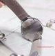 2017 Copy Cartier Ballon Bleu De Cartier SS Diamond Bezel Grey Leather Band 33mm Watch (5)_th.jpg